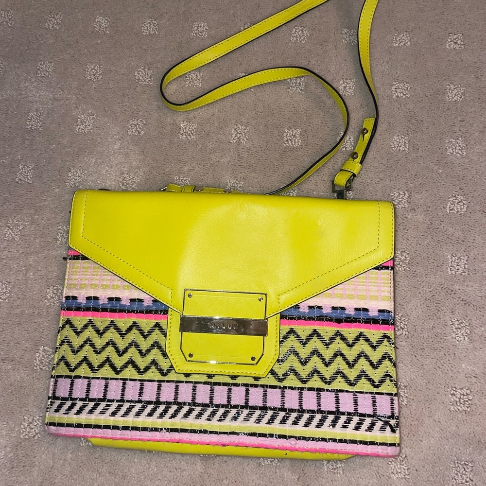 Milly shoulder bag - bright yellow